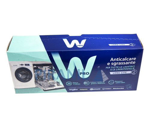 Порошок Whirlpool Wpro для видалення накипу (12 шт/упак), сашет - 484000008810 / 384875 / 484000008814