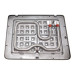 Пластина нижня для eлектрогриля DeLonghi CGH920 (для вафель)  - AS00002622