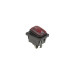 Кнопка FiLN KCD4 (250V, 16A) на 4 контакти, із захистом, червона