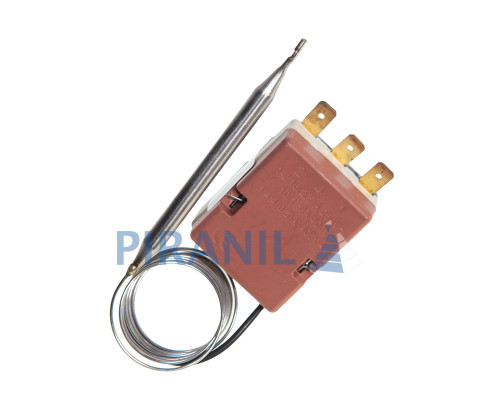 Термостат Whicepart MC01A02000R для бойлера (400V 10A (250V 16A), 30-95°C, L кап=0.76 м, колба 81 x 6 мм), з ручкою