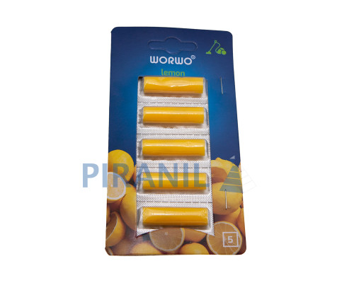 Ароматизатор для пилососа Worwo WZ08AB "Лимон" (блістер 5 шт)