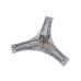 Хрестовина для пральної машини Candy, Haier (H=120 мм, вал 35 мм) - 49047032 / 0020806284A / EBI cod. 814