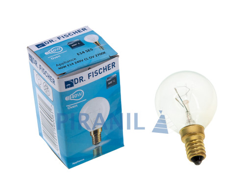 Лампа DR. FISCHER для духовки універсальна (E14, 40W, 240V, 300°C) (аналог Bosch 00057874)