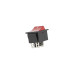 Кнопка KCD2 (250V, 15A, 4 контакти) червона