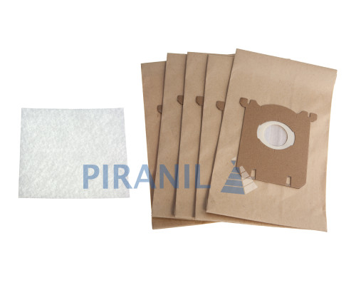 Комплект мішків паперових для пилососа Electrolux, Philips (Whicepart VC04W01100L), 5 шт + мікрофільтр (зам. 883802103010)