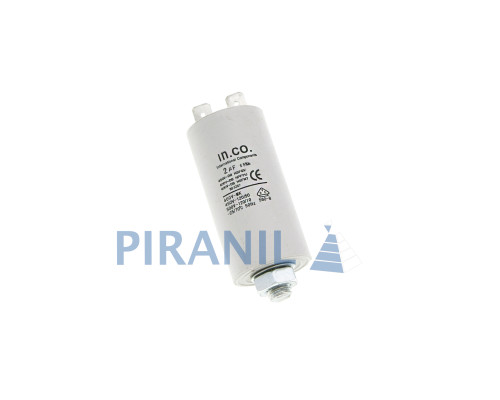 Конденсатор CBB60 2 мкФ 450V, з гайкою (in.co.)
