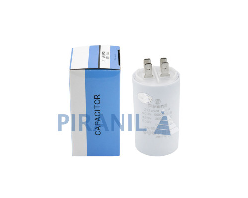 Конденсатор CBB60 20 мкФ 450V, з клемами (Piranil)