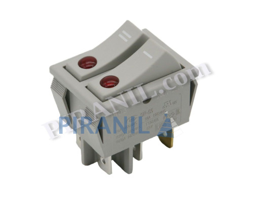 Вимикач обігрівача DeLonghi подвійний (SR55 1803, 6 контактів) - 5108007800