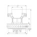 Двигун миючого порохотяга Sparky VC1431 MS (Whicepart VCM-H 1400W / VC07W121) (H=131, D=130)