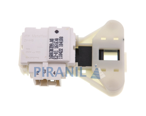 Замок дверей для пральної машини Ariston, Hotpoint, Indesit (ITW Metalflex ZV-449) - C00309745, C00628818