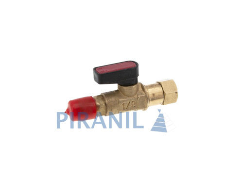 Кран 'богдан' 1/8'' (1/4" SAE) під фреоновий балон R-134a / R-600a з клапаном