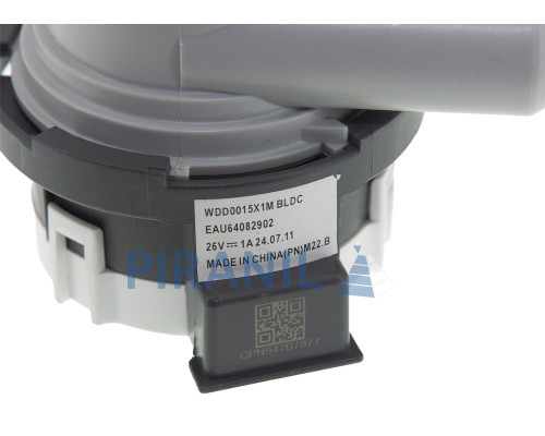 Насос (помпа) для пральної машини LG (EAU64082902, 26V), під 4 клямки, клемник під фішку - AHA758134101