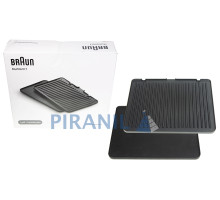 Комплект пластин для электрогриля Braun MultiGrill 7 (плоская+ребристая) - AS00006344