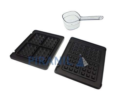 Комплект пластин для электрогриля Braun MultiGrill 7 (для вафель) - AS00006345