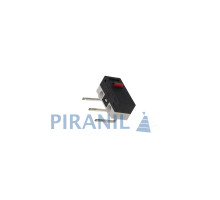Мікроперемикач Whicepart KW10-Z0PR (SPDT,  125Vdc 1A) (13x6x6.7 мм, бічні клеми 0.9x3.1 мм), без важеля