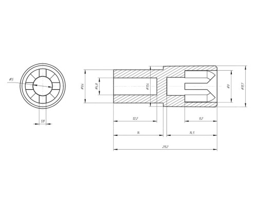 Муфта моторного блоку блендера Bosch, Beko - 00167717 / 9192310026 (оригінал)
