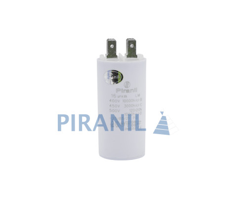 Конденсатор CBB60 16 мкФ 450V, з клемами (Piranil)