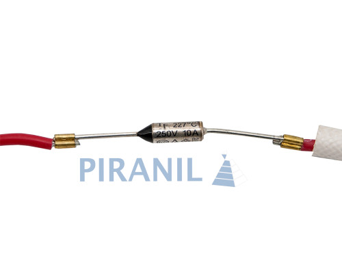 Термозапобіжник для праски SANYUAN RY 227 (227°C, 10А, 250V)  + світлодіод