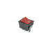 Кнопка KCD4 (250V, 15/30A), широка червона, 2 позиції, 4 контакти