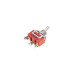 Тумблер 1122 (250V 15A), 3 позиції, 3 контакти під болт