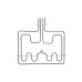 ТЕН для духовки Electrolux, 1000W+1700W, верхній (Туреччина) - 357079704 / 3570797047