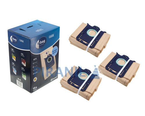 Мішок s-bag Classic E200S / E200SM / 900168800 для порохотягів Electrolux / Philips (15 шт)