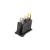 Кнопка KCD3 вузька чорна (250V, 16A, 3 контакти)