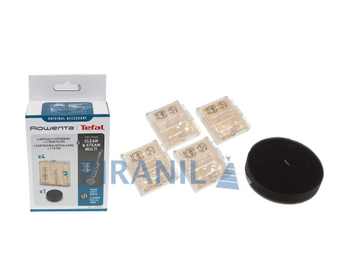 Комплект фільтрів від накипу для пароочисника Rowenta Clean & Steam, Tefal Clean & Steam - ZR850001