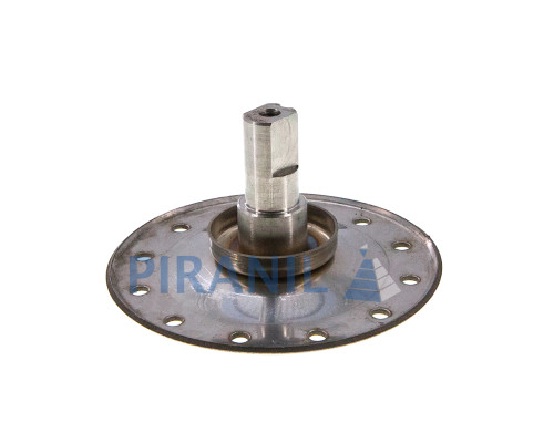 Фланець барабана для пральної машини Electrolux, вал H=45.8 мм, з прорізом, під 6203 (провідний, нержавійка)