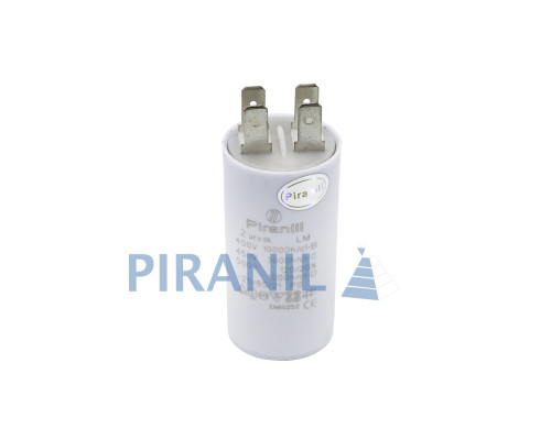 Конденсатор CBB60 2 мкФ 450V, з клемами (Piranil)