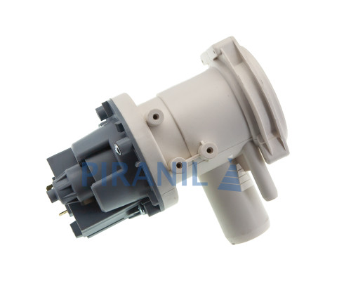 Насос для стиральной машины Siemens, Bosch, с патрубком-"переливом" (Askoll 40W) - 00141326 / 00142154 / 00144487 / 163SI12