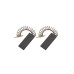 Щітки графітові для пральної машини Bosch, Siemens (5x12.5x36 мм, клема 4.8 мм), двошарові ("сендвіч"), з пружиною - 00154740 / 162BH06, пара