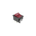Кнопка KCD2-201N (250V, 5A, 4 контакти) чорно-червона