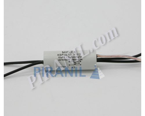 Мережевий фільтр MIFLEX KSPpz-10 (0,1 mkFM + 2x0,0027 mkFM), універсальний - 112LG32
