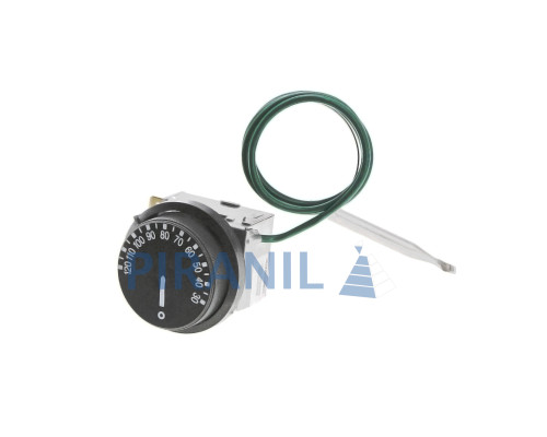 Термостат Tempomatic ZA120C-553-12U універсальний (400V 15(3)A, 30-120°C, L кап=1 м, колба 60 x 6.5 мм, ручка 17.2 мм x 4.8 мм)