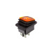Кнопка KCD4 (250V, 16A) на 4 контакти, із захистом, помаранчева