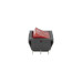 Кнопка KCD2 (250V, 15A, 6 контактів) чорно-червона