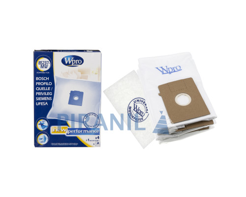 Набір мішків Wpro BS237-MW (4 шт + фільтр) - 481281718878
