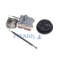 Термостат Whicepart MC01A01500R для бойлера (400V 10A (250V 16A), 30-90°C, L кап=2.4 м, колба 88 x 6 мм), з ручкою