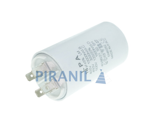 Конденсатор CBB60 18 мкФ 450V, з клемами, різьбовим кріпленням та гайкою (LPA)