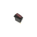 Кнопка KCD3 (250V, 15A) 3 контакти, із захистом, червона