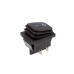 Кнопка KCD4 (250V, 16A) на 4 контакти, із захистом, чорна