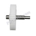 Шестерня для мясорубки Polaris / Saturn / Mirta (D=80/12 мм, H=74/13 мм, L шестигр=15 мм)