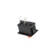 Кнопка KCD1 (250V, 6A) червона, 2 контакти