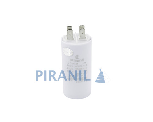 Конденсатор CBB60 25 мкФ 450V, з клемами (Piranil)