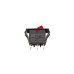 Кнопка RS606 On-Off вузька (250V, 16A, 3 контакти)