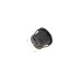 Кнопка KCD1-2 (250V 6A) чорно-червона, 3 контакти