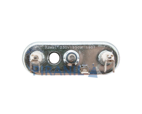ТЕН 1950W L=243 мм для пральної машини Bosch, Electrolux, з отвором, без бортика, із запобіжником (Kawai) - 00265961 / 1463219103