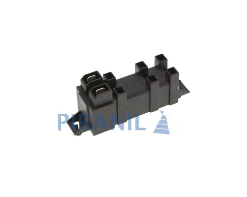 Блок підпалу (генератор іскри) для газової плити Amica, Hansa (Miflex W08-4T, 2 входи / 4 виходи) - 8049292 / 8069548