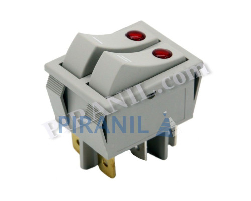 Вимикач обігрівача DeLonghi подвійний (SR55 1803, 6 контактів) - 5108007800